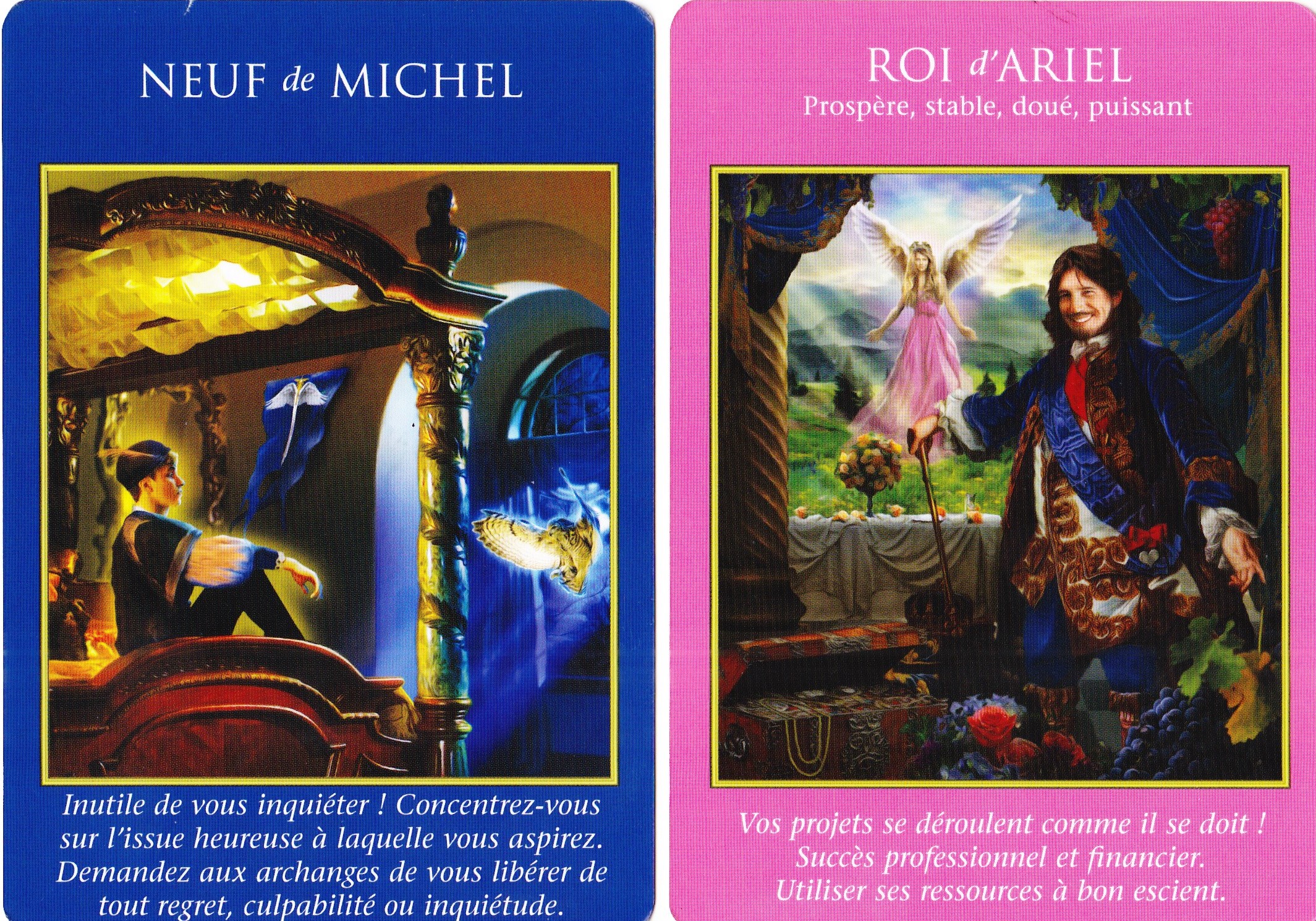 9 de Michaël et Roi d'Ariel - Le Tarot des Archanges - Doreen Virtue